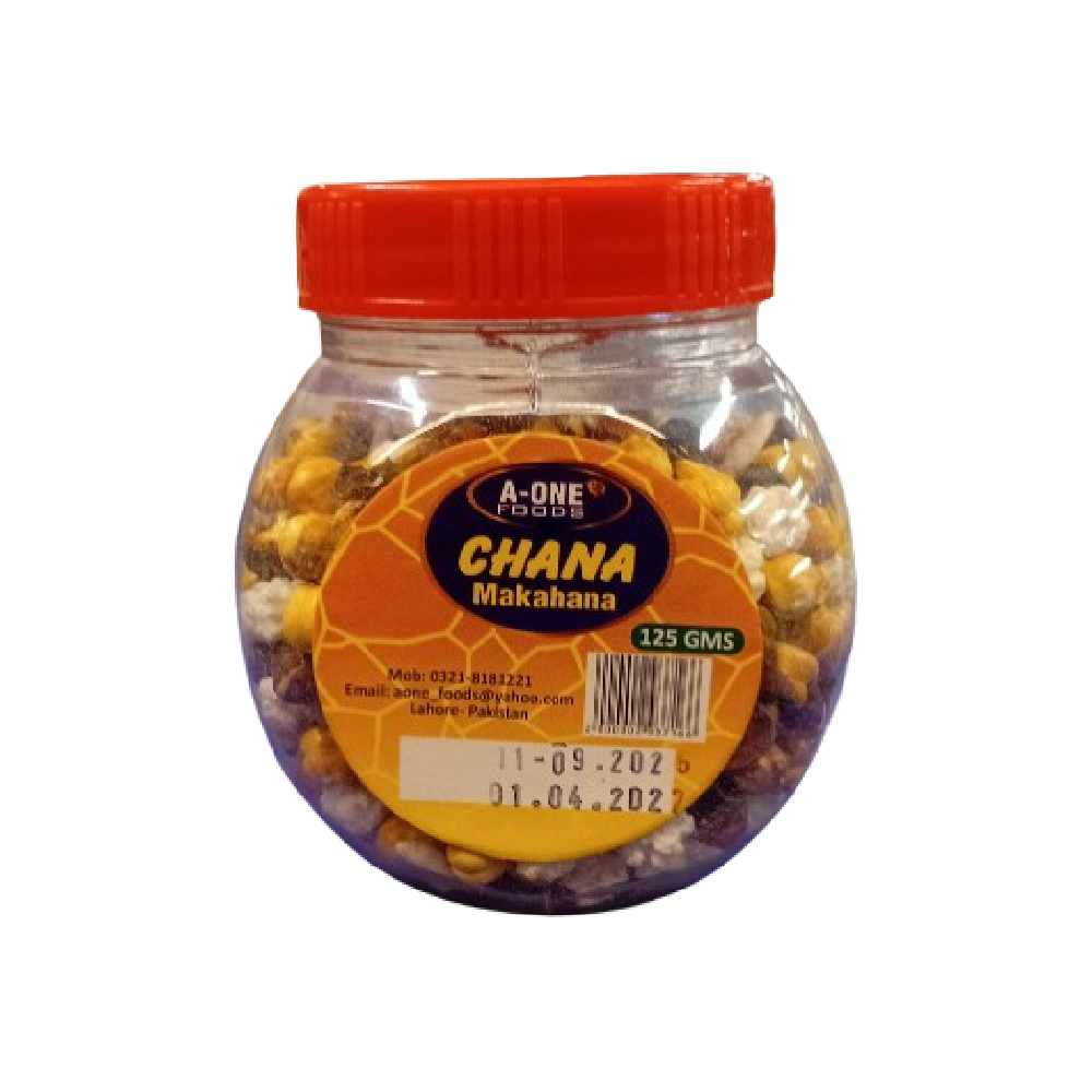A ONE CHANA MAKHANA MIX JAR 125 GM