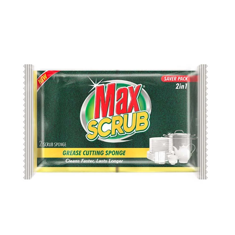 MAX GREASING CUTTING MULTI REGULAR 2IN1 SPONGE WITH SCRUB