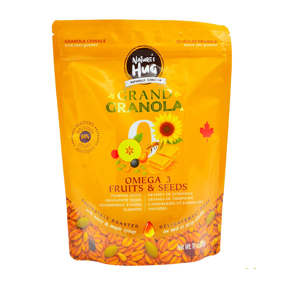 N HUG GRANOLA OMEGA-3 FRUITS& SEEDS 283 GM