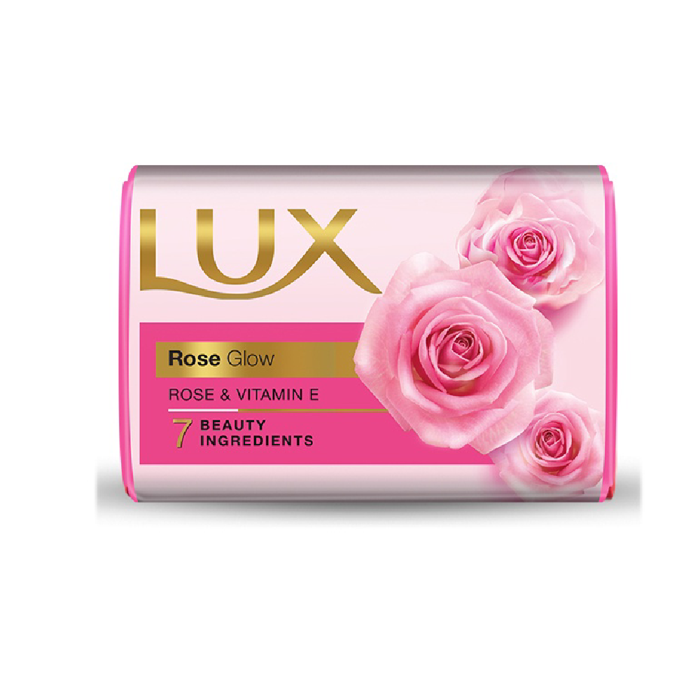 LUX SOAP ROSE GLOW ROSE & VITAMIN E 128 GM