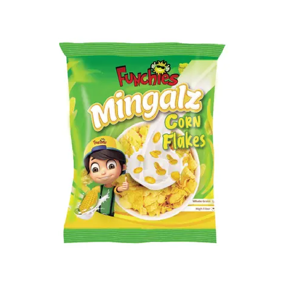 FUNCHIES MINGALZ CRON FLAKES 125GM