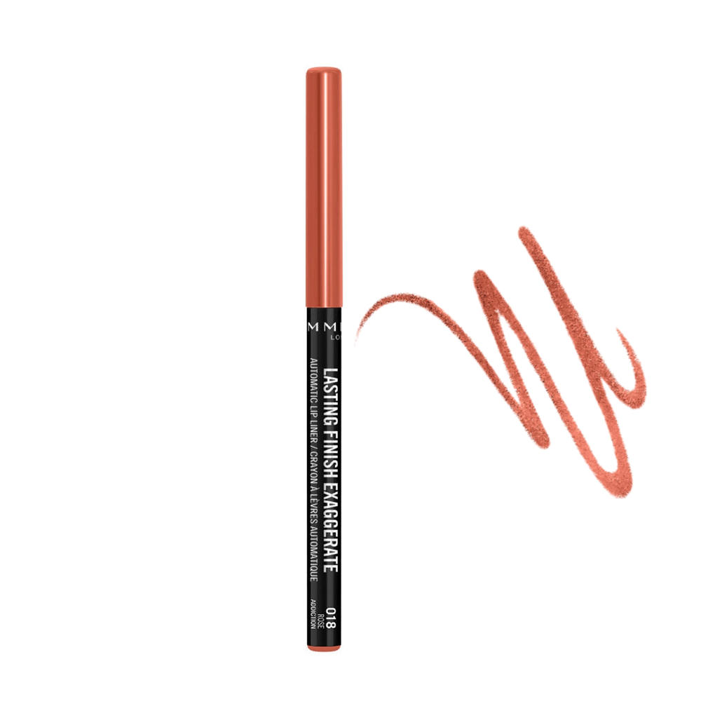 RIMMEL AUTOMATIC LIP LINER PENCIL LASTING FINISH EXAGGERATE