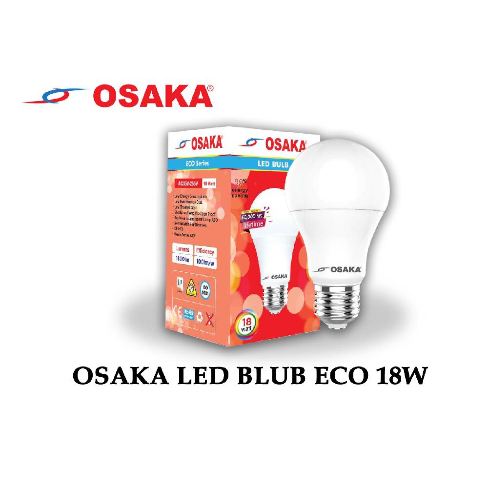 OSAKA 18 WATT DAY LIGHT LED BULB E27 – Al-Fatah