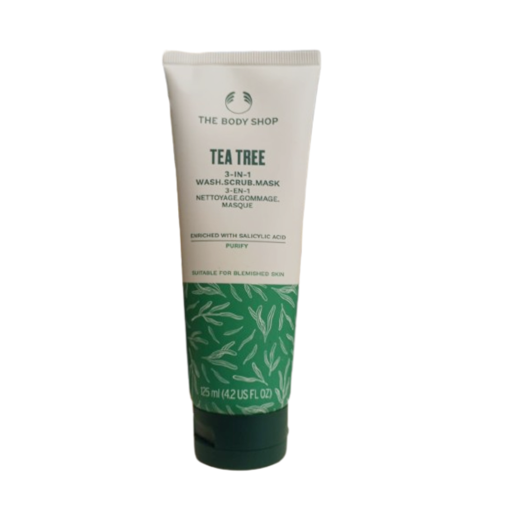 THE BODY SHOP TEA TREE 3 IN 1 WASH NEW 125ML