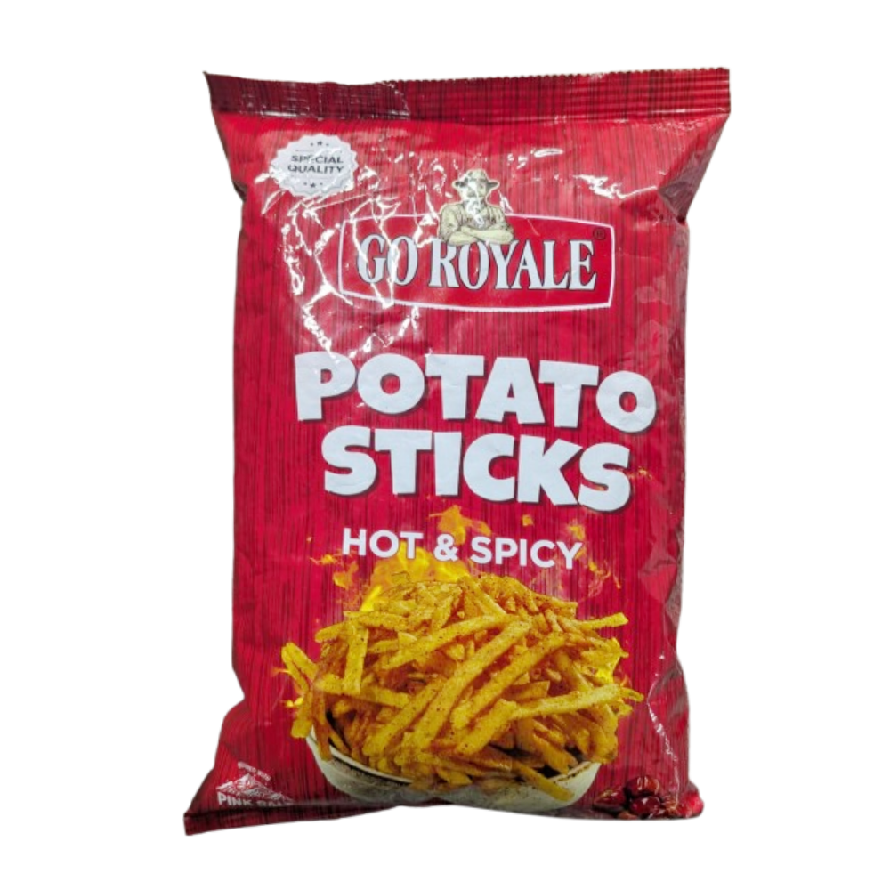 GO ROYALE SPICY POTATO STICKS 120 GM