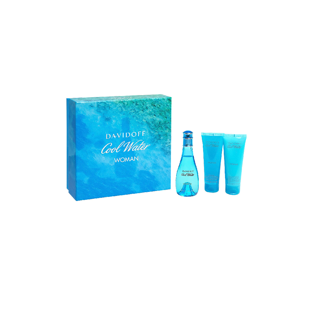 DAVIDOFF COOL WATER WOMAN 3PC GIFT SET BASIC