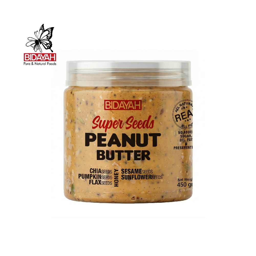 BIDAYAH SUPERSEEDS PEANUT BUTTER 450 GM