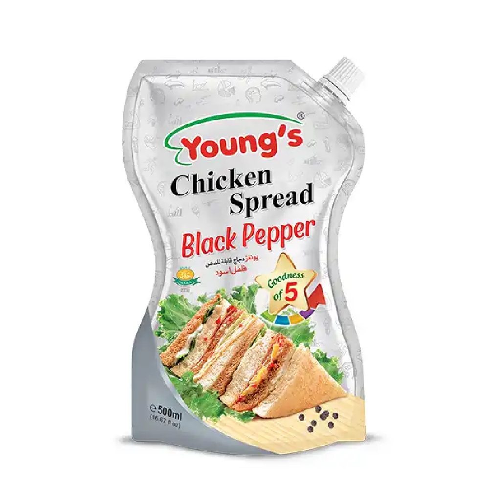 YOUNGS CHICKEN SPREAD BLACK PEPPER 500 GM