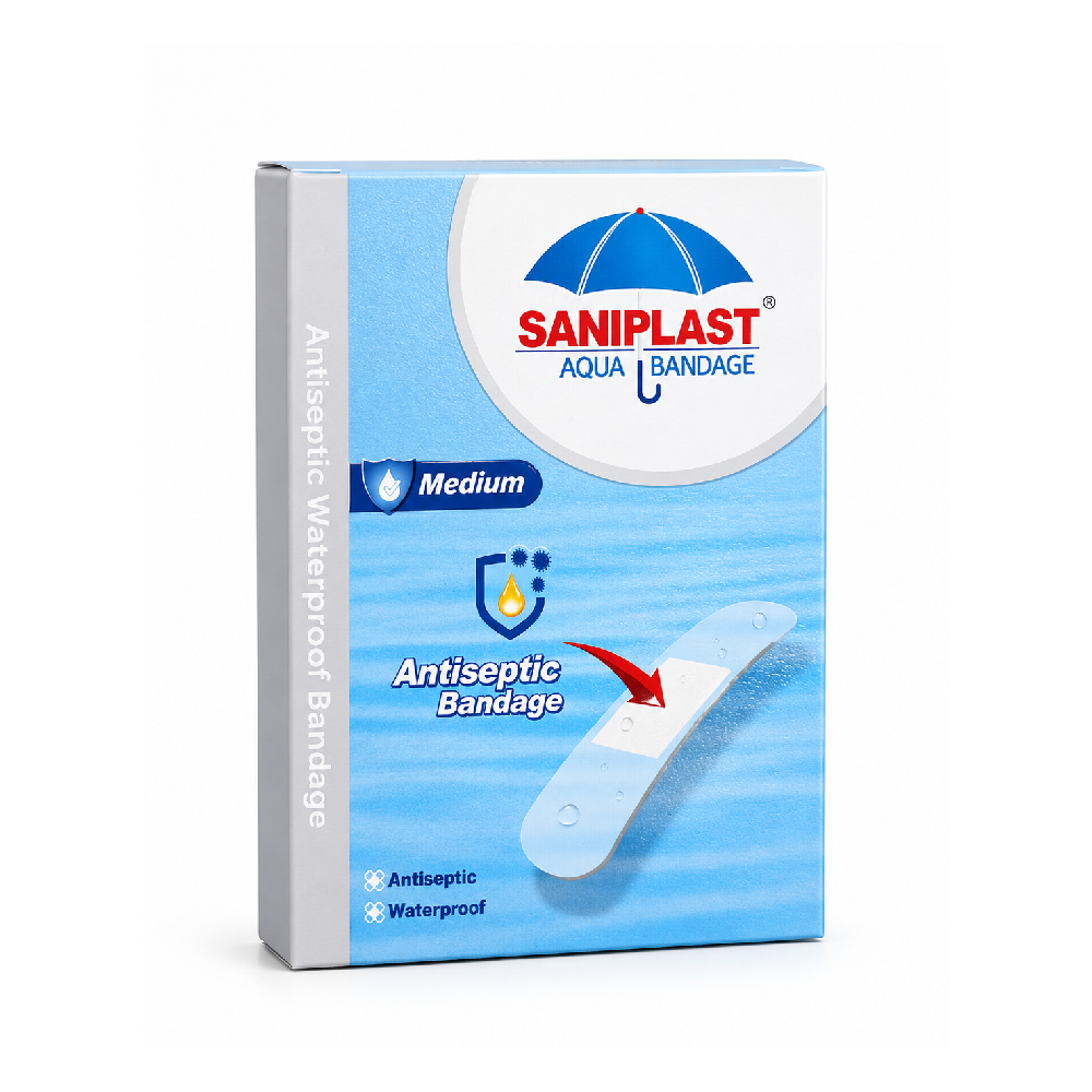 UNIFEROZ SANIPLAST AQUA BANDAGE MEDIUM 20 STRIP