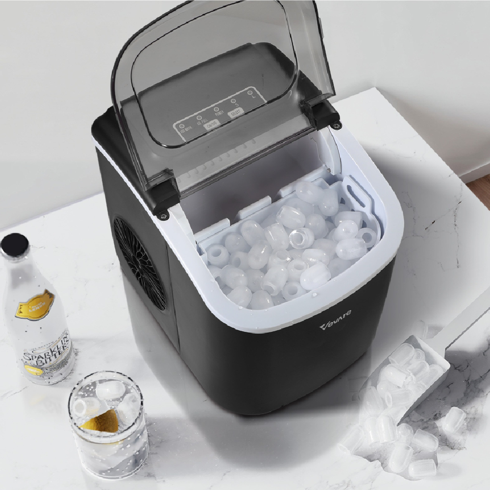 VIVARE ICE MAKING MACHINE 12 KG BLACK A1
