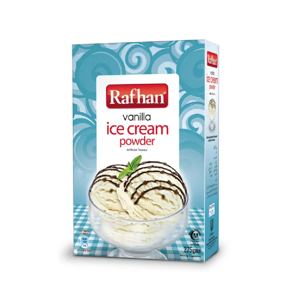 RAFHAN CUSTARD POWDER VANILLA SAVE RS.20