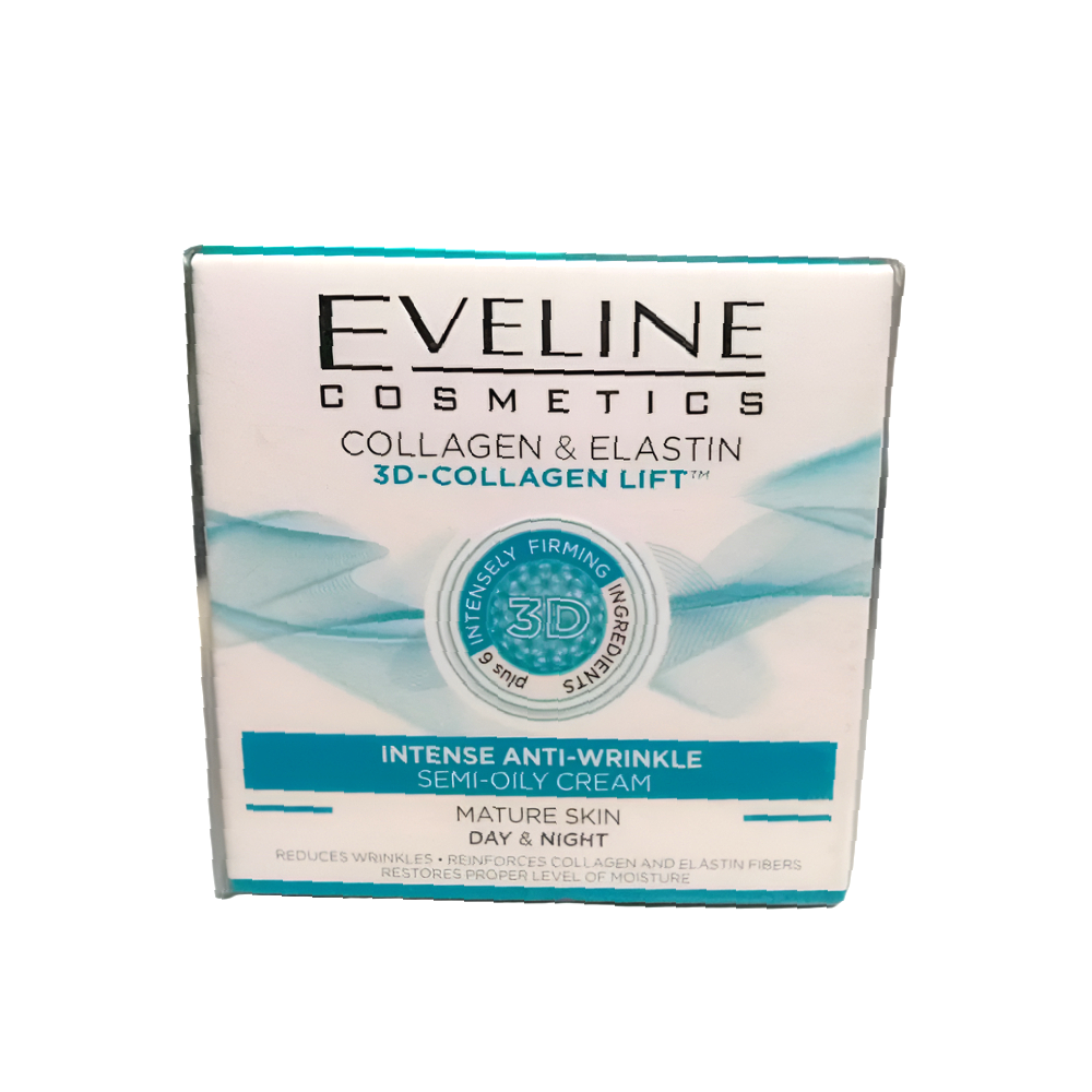 EVELINE COLLAGEN AND ELASTIN 3D INTENSE ANTI-WRINKLE SEMI OI