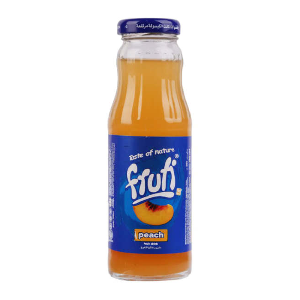 FRUTI PEACH JUICE GLASS BOTTLE 200 ML