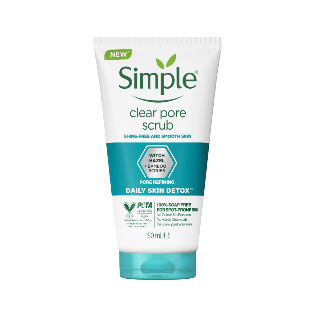 SIMPLE DAILY SKIN DETOX CLEAR PORE SCRUB 150ML