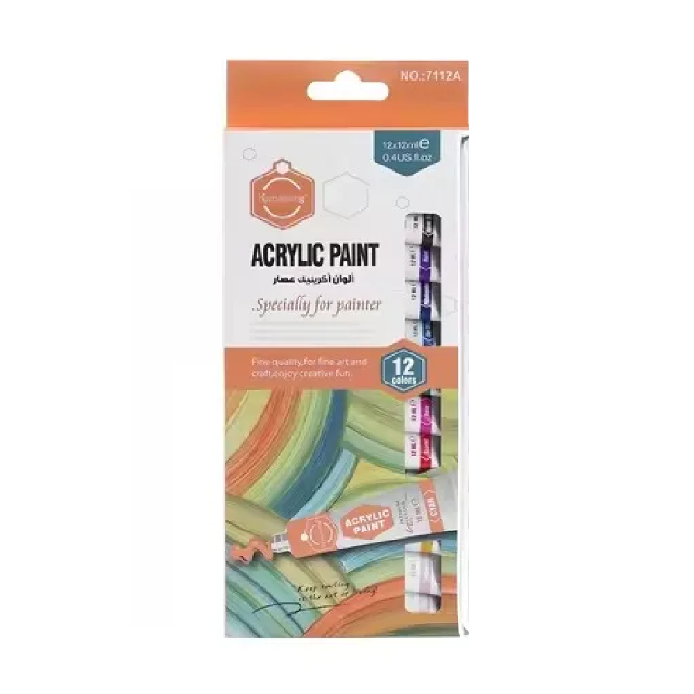 Keep Smiling Acrylic Color 12PC 7112