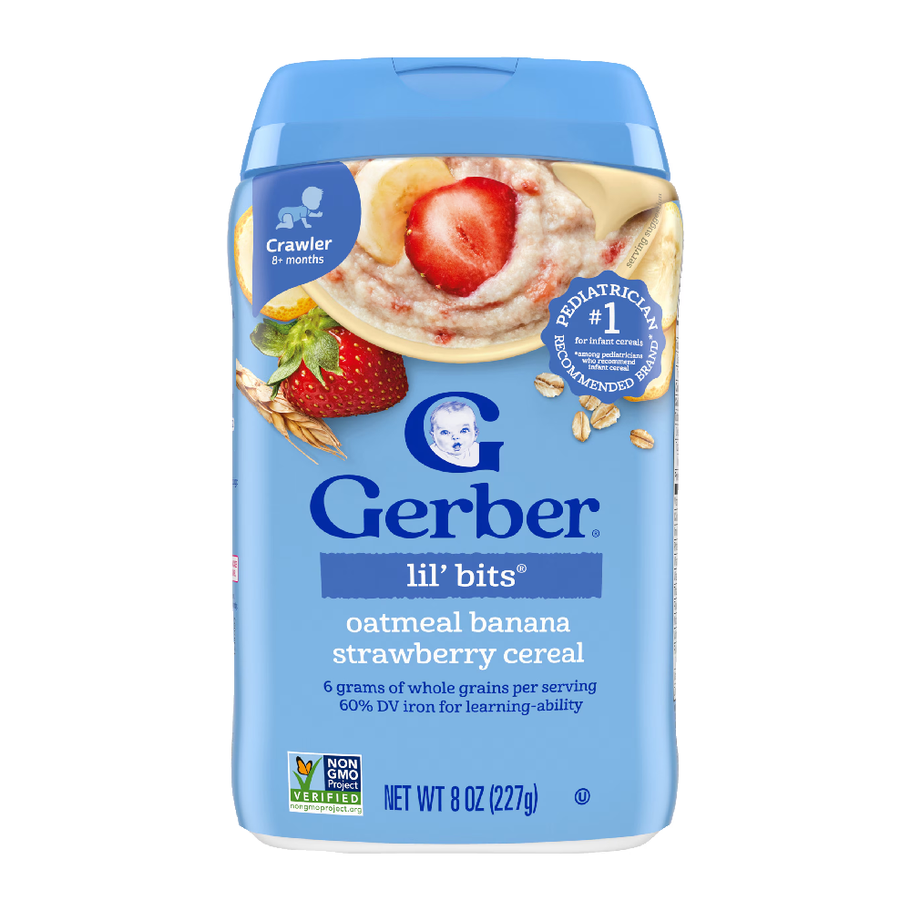 GERBER BABY CERELAC OATMEAL BANANA STRAWBERRY 227 GM