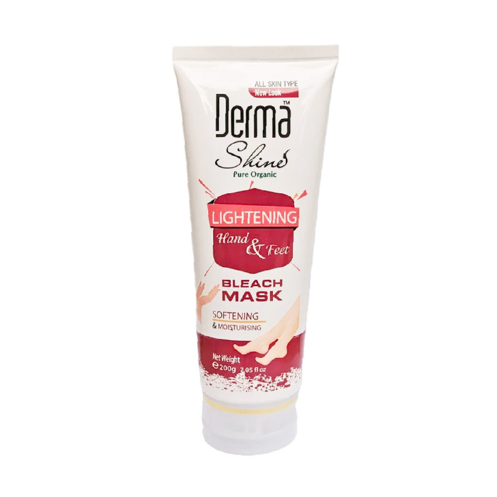 DERMA SHINE HAND & FOOT LIGHTENING BLEACH MASK 200 GM