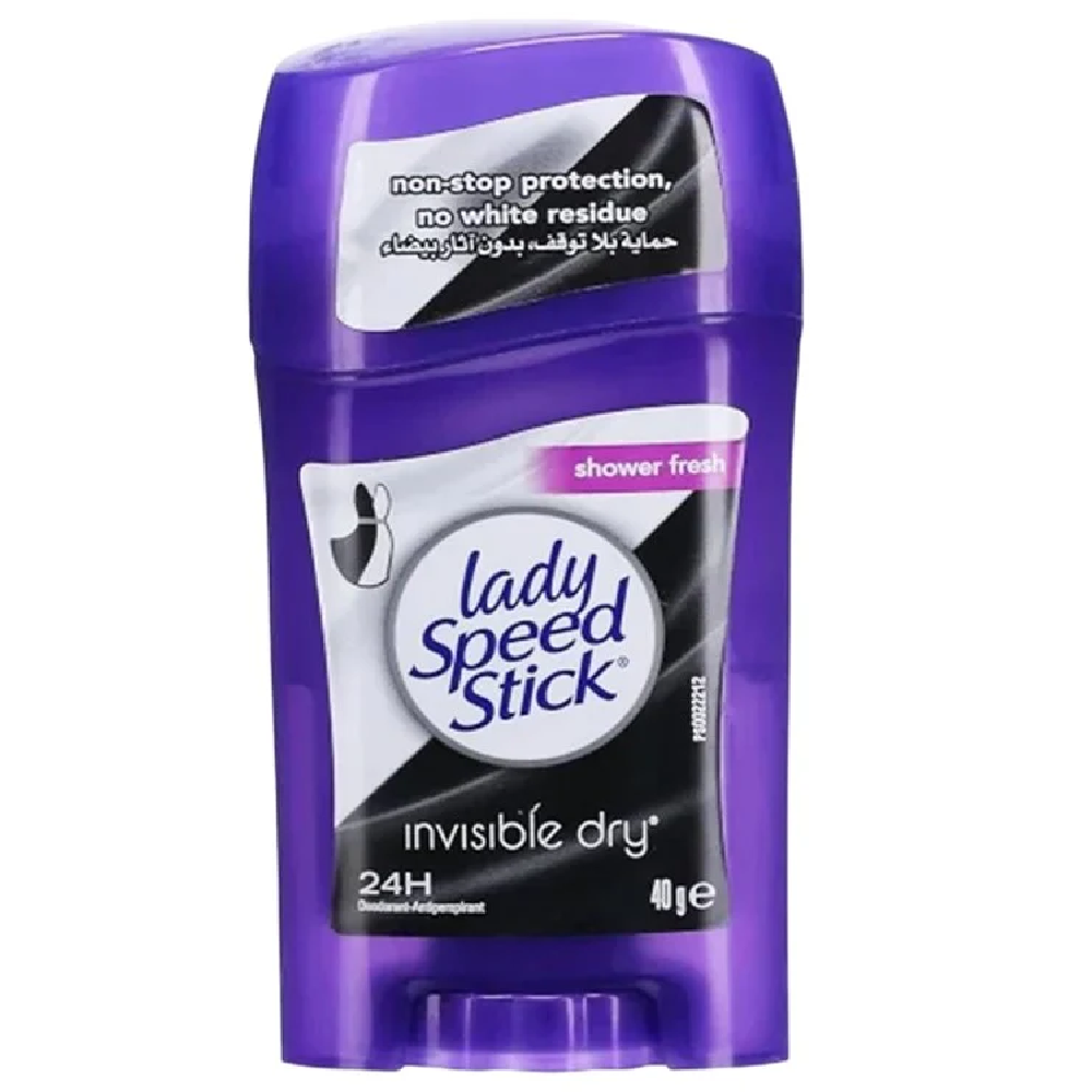LADY SPEED DEO STICK SHOWER FRESH INVISIBLE DRY 40 GM