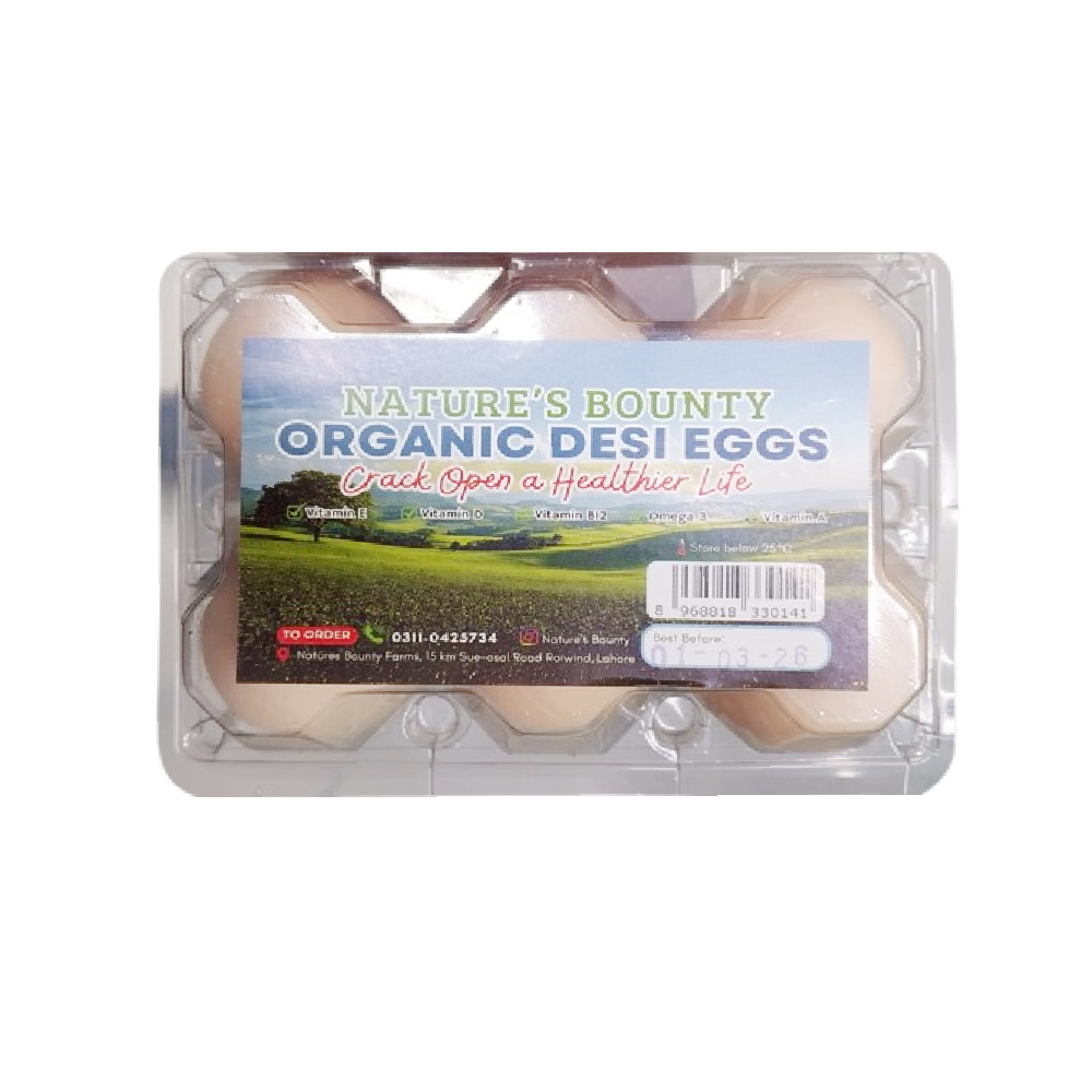 NATURES BOUNTY ORGANIC DESI EGG 6PC