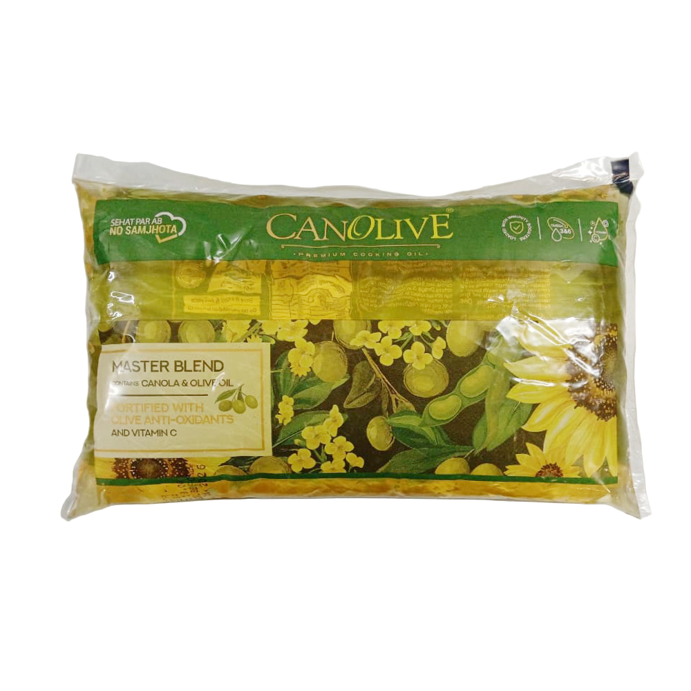 CANOLIVE PREMIUM CANOLA OIL POUCH 1 LTR