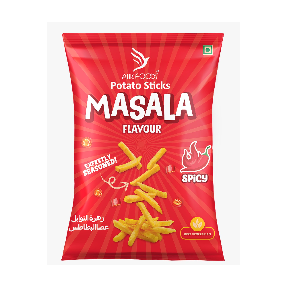 AUK FOODS POTATO STICKS (MASALA FLAVOUR)