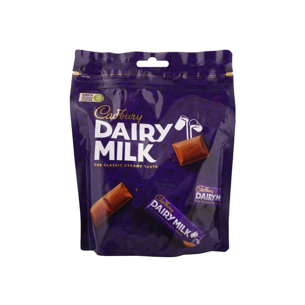 CADBURY DAIRY MILK CHOCOLATE MINIATURE POUCH 160 GM – Al-Fatah