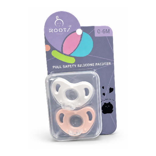 ROOTS TWIN SILICONE PACIFIER 6-18 M T0003