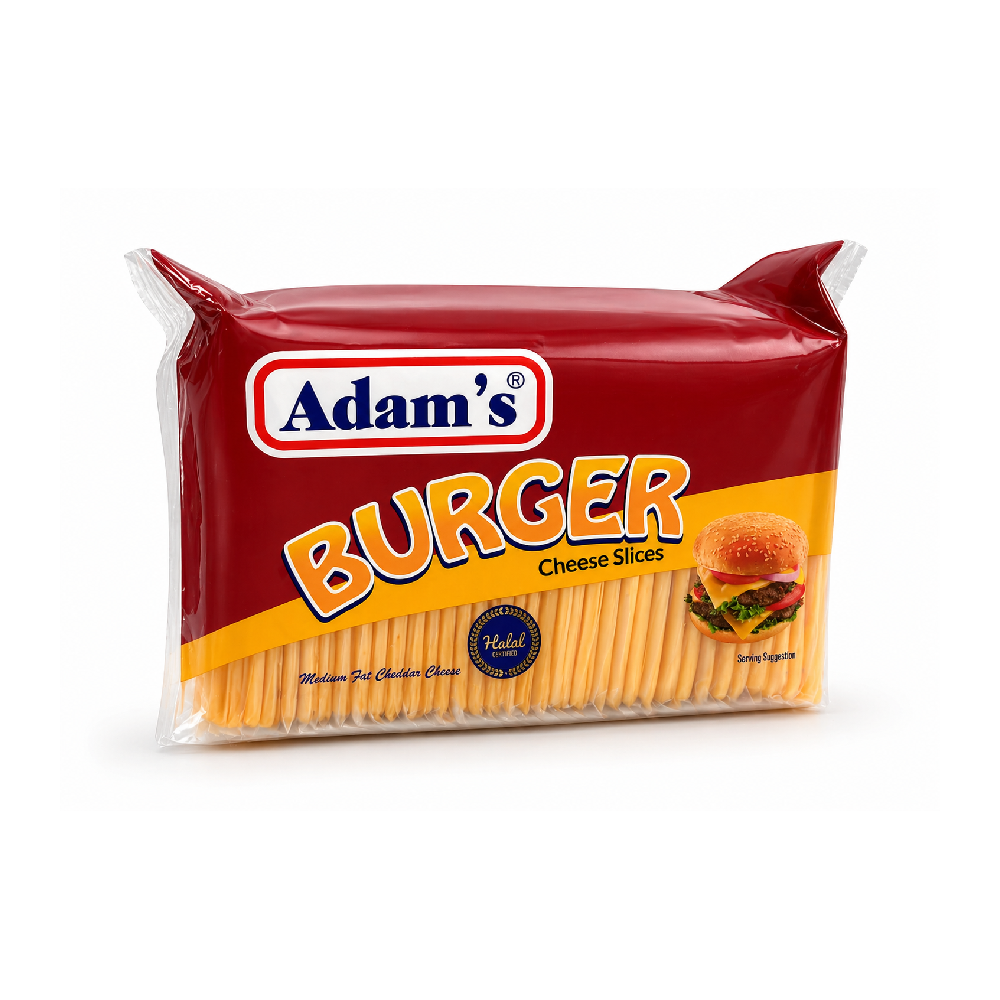 ADAMS SINLGE SLICE BURGER CHEESE 1 KG