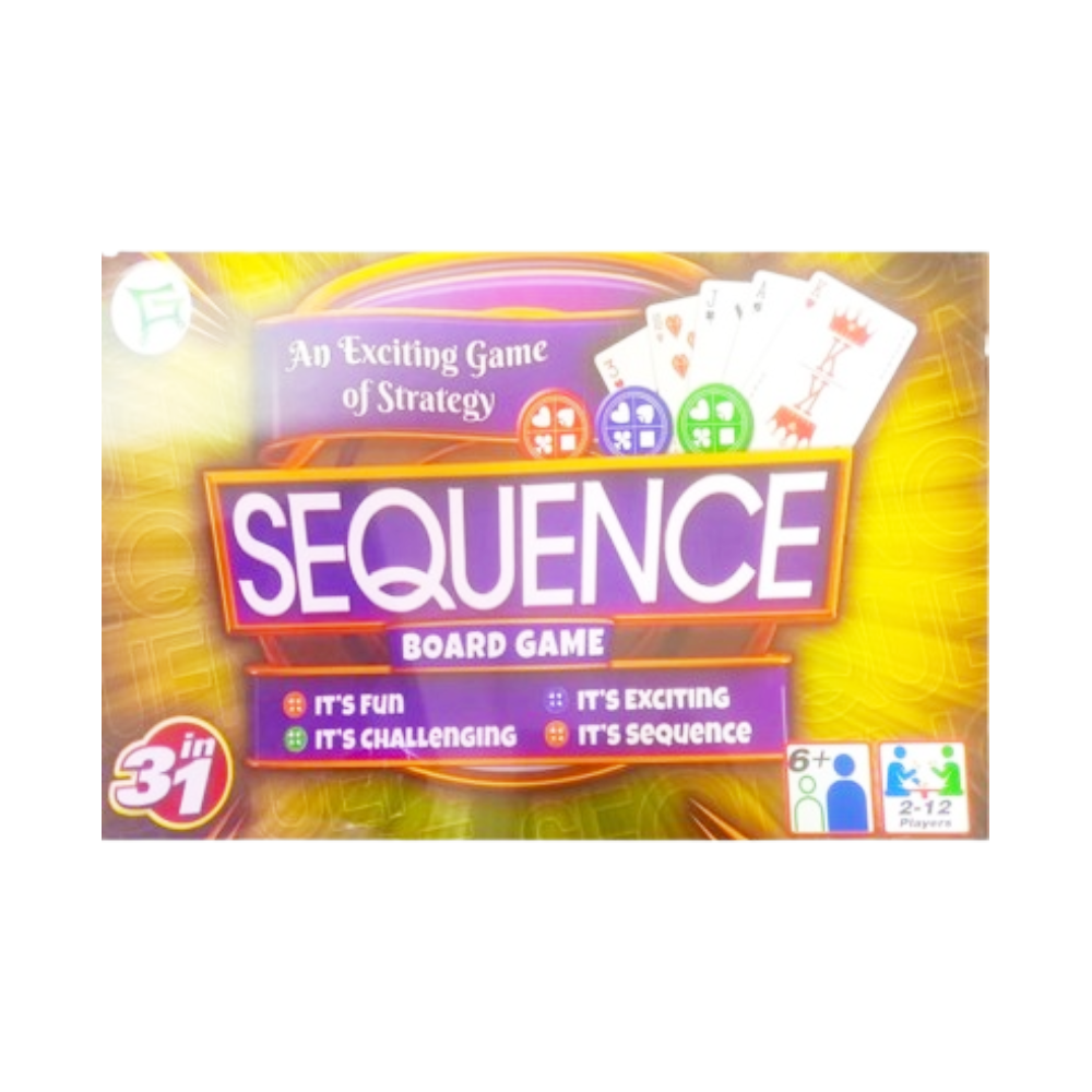 7404 SEQUENCE BOARD GAME 3IN1