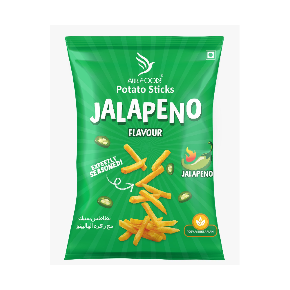 AUK FOODS POTATO STICKS (JALAPENO FLAVOUR)
