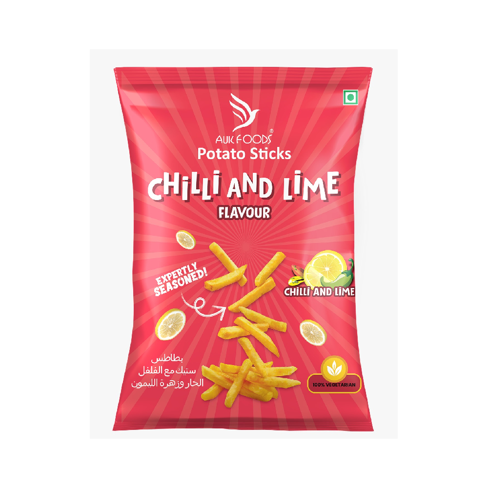 AUK FOODS POTATO STICKS (CHILLI AND LIME FLAVOUR)