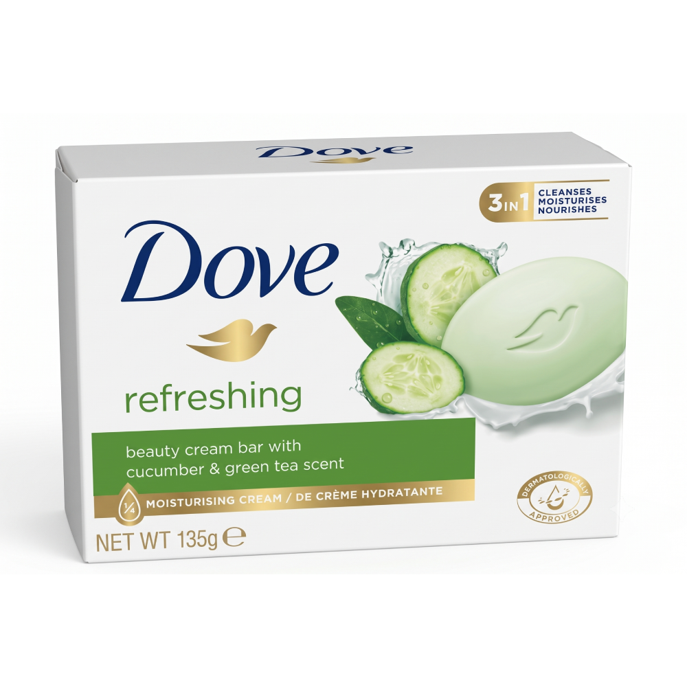 DOVE SOAP REFRESHING CUCUMBER & GREEN TEA 135 GM