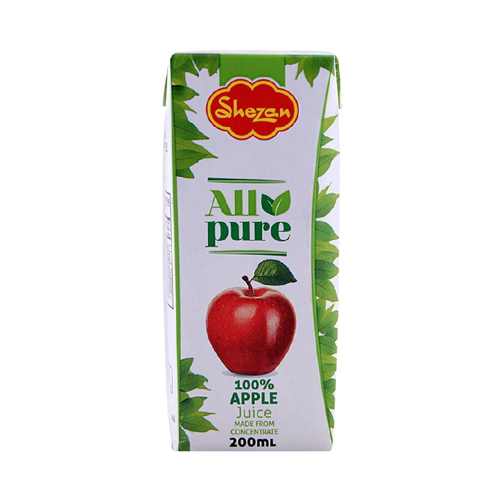 SHEZAN ALL PURE APPLE JUICE 200 ML