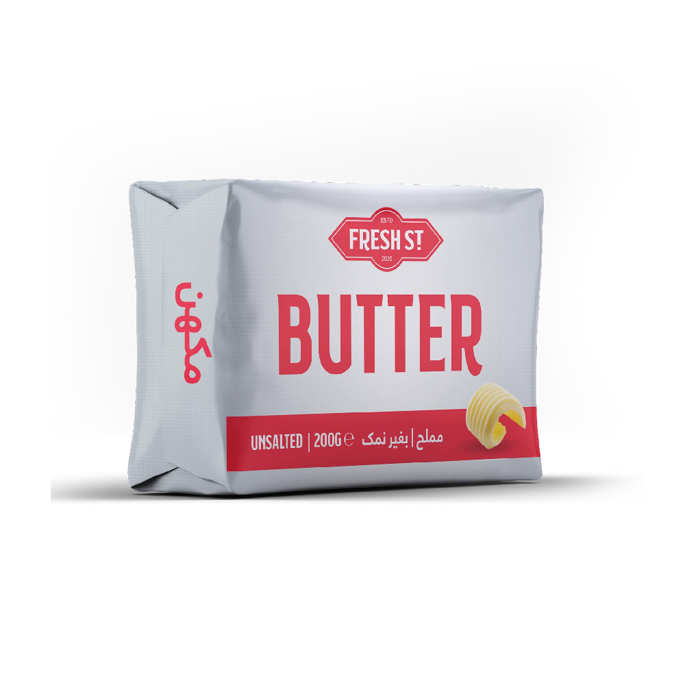 FRESH ST BUTTER UNSALTED 200 GM