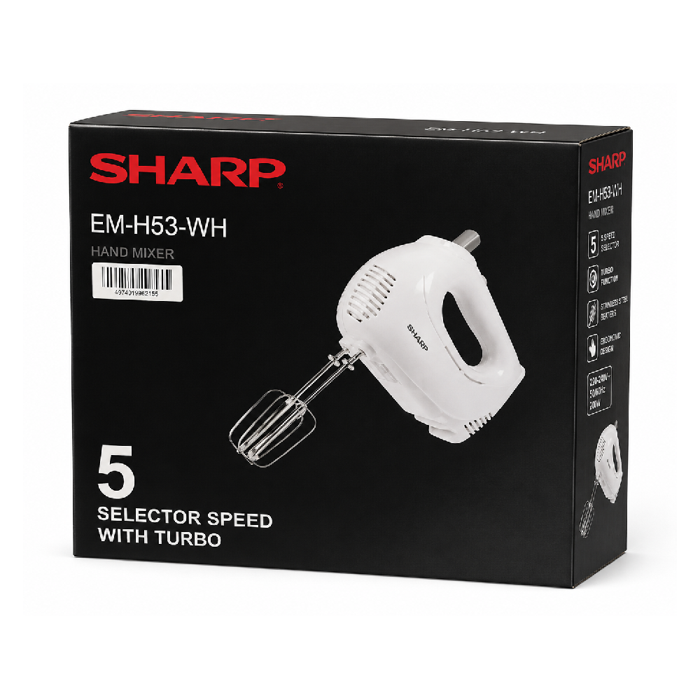 SHARP HAND MIXER EM-H53-WH