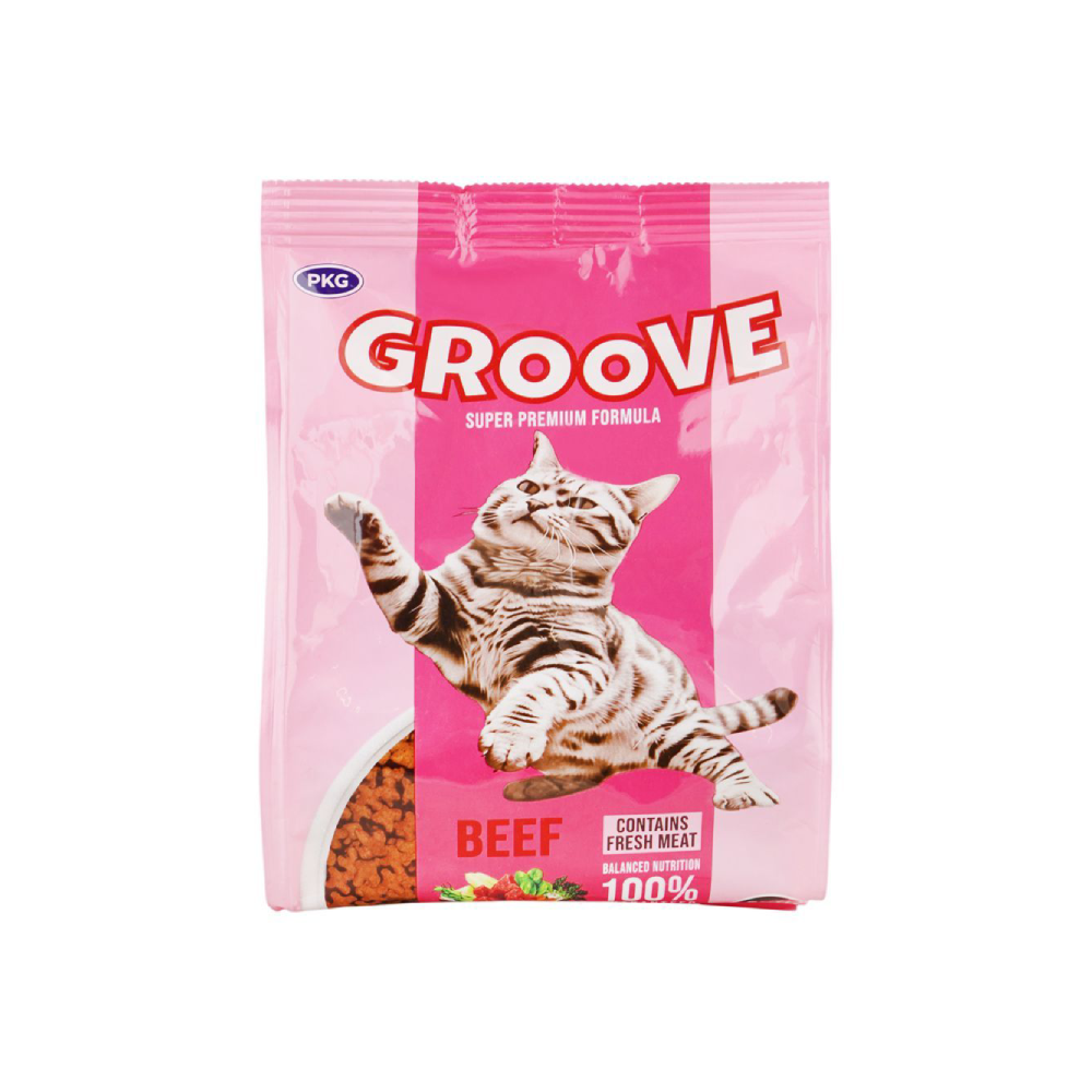GROOVE CAT FOOD ADULT BEEF 450 GM – Al-Fatah