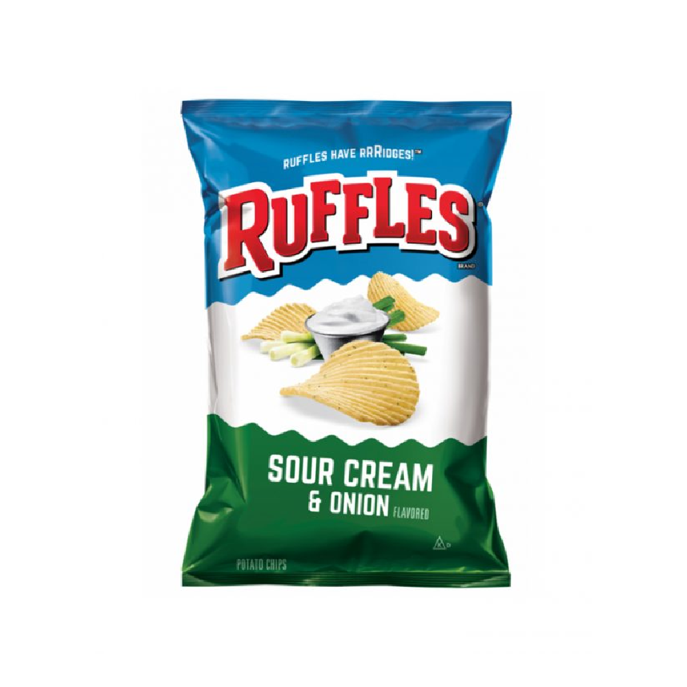 RUFFLES CHIPS SOUR CREAM AND ONION 184.2 GM