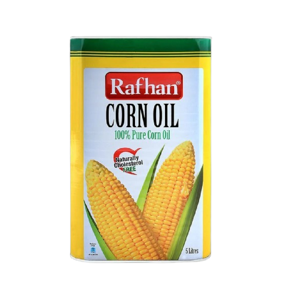 RAFHAN CORN OIL TIN 5 LTR