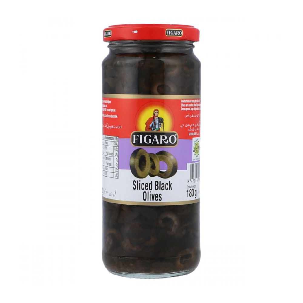 FIGARO OLIVES BLACK SLICED 450 GM
