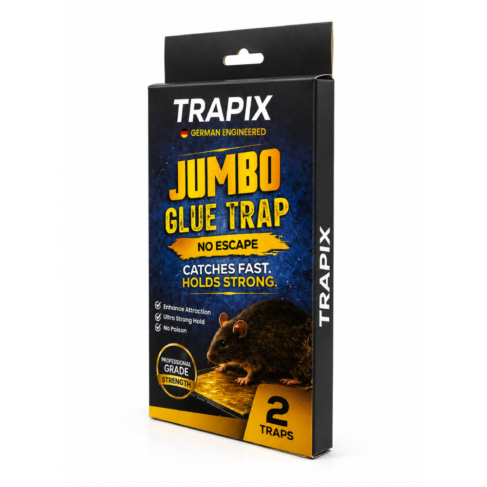 TRAPIX JUMBO NO ESCAPE GLUE TRAP 2 CATCHES FAST HOLD STRONG