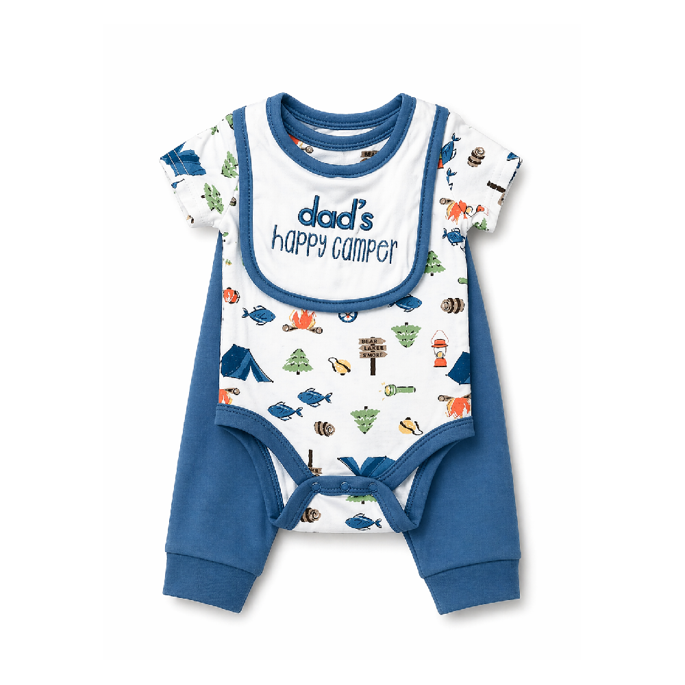 BOYS S/S 3PC BODY SUIT MZS-24 3-6M BP11214