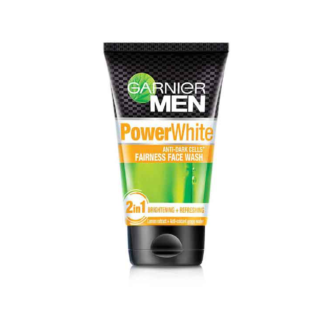 GARNIER MEN POWER WHITE FACE WASH 100ML