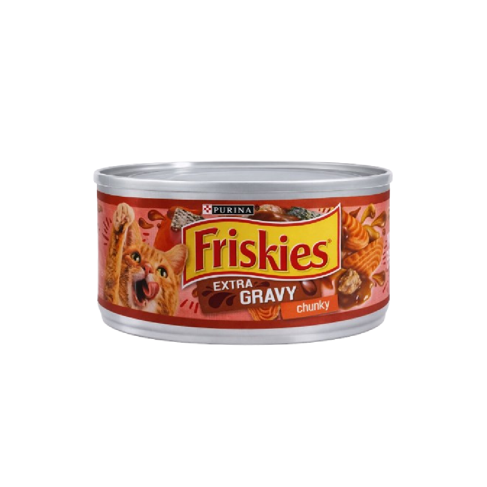 PURINA FRISKIES CAT FOOD WITH SALMON IN SAVORY GRAVY 156 GM