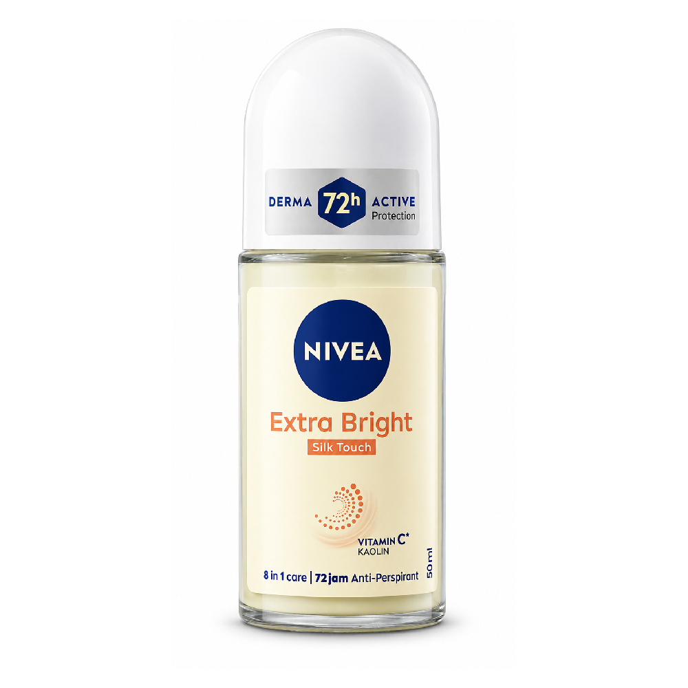 NIVEA ROLL ON EXTRA BRIGHT SILK TOUCH 72H 50 ML