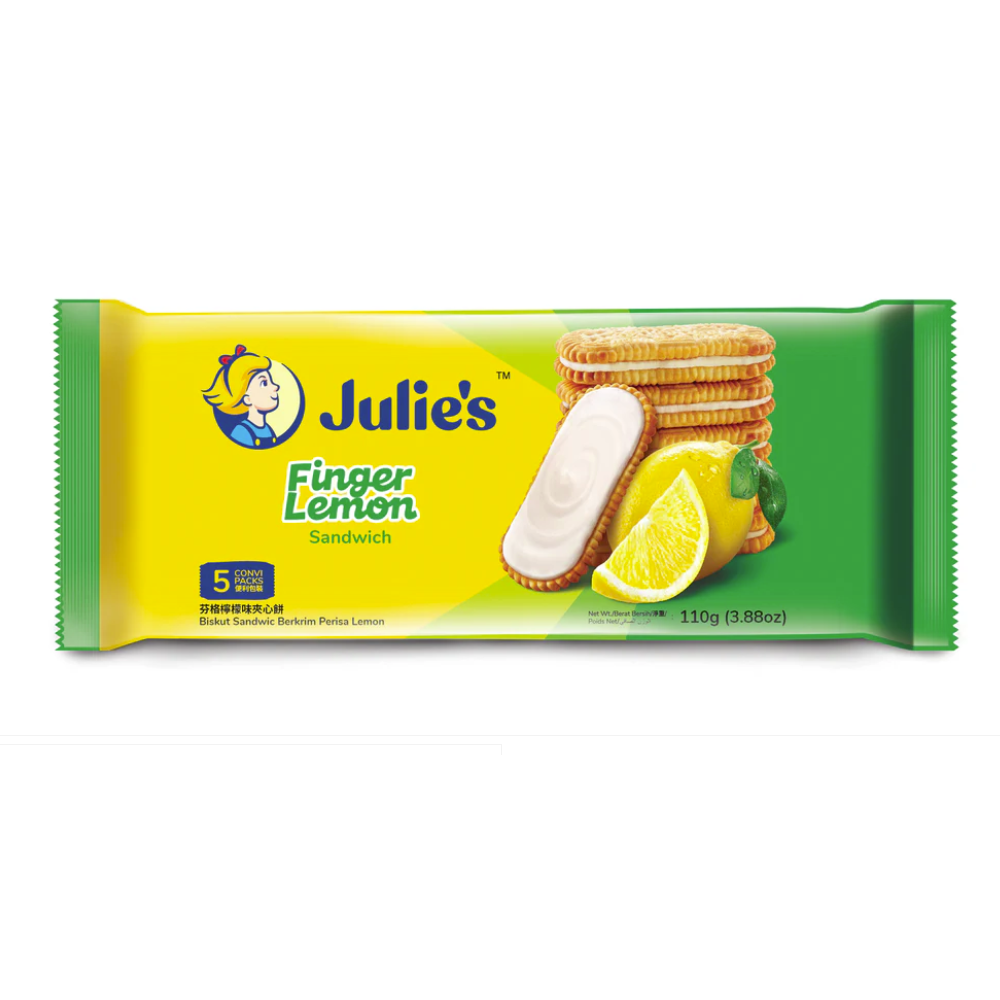 JULIES FINGER LEMON SANDWICH BISCUITS 110 GM