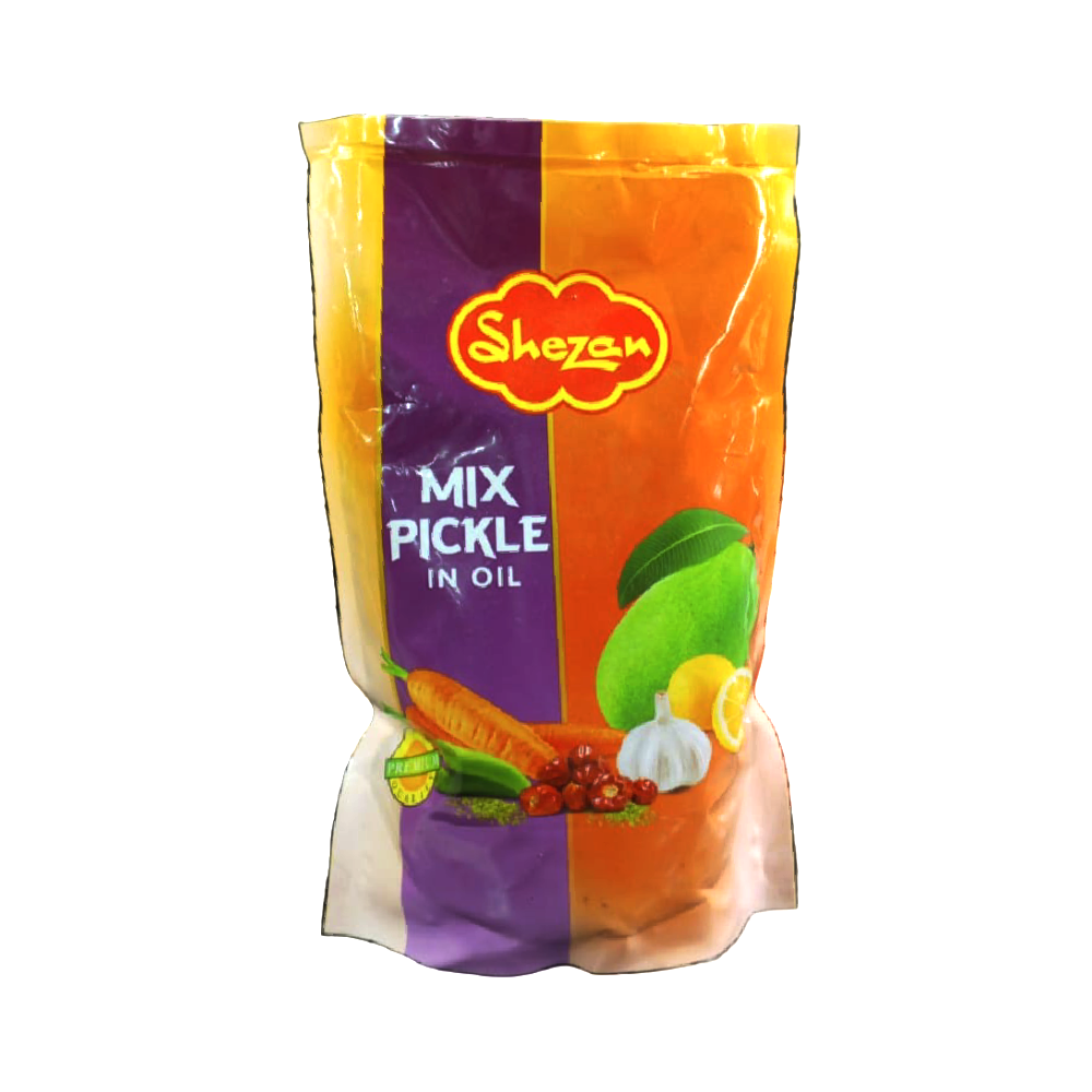 SHEZAN SATRANG MIX PICKLE IN OIL POUCH 800 GM
