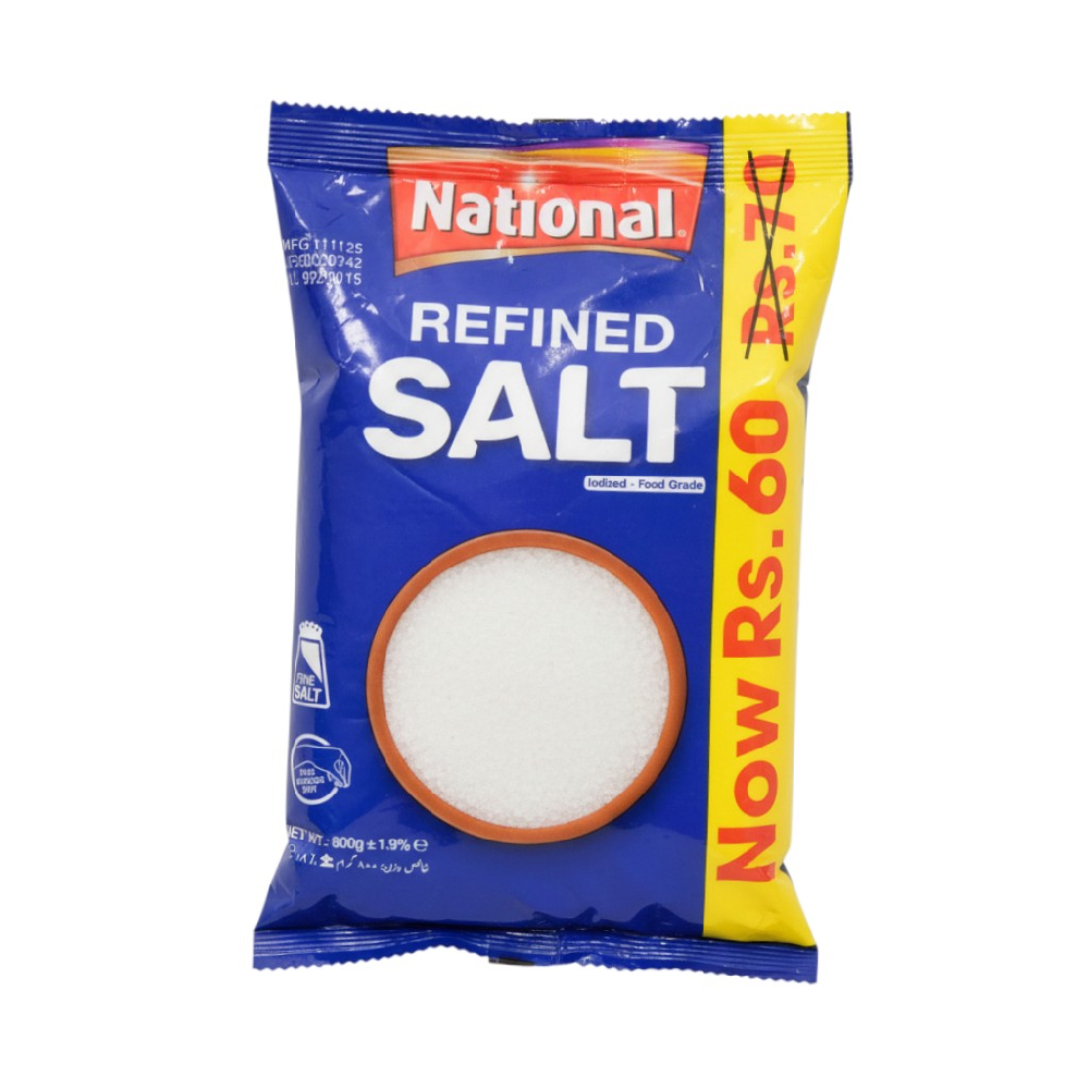 NATIONAL SALTREFINED CP 800 GM