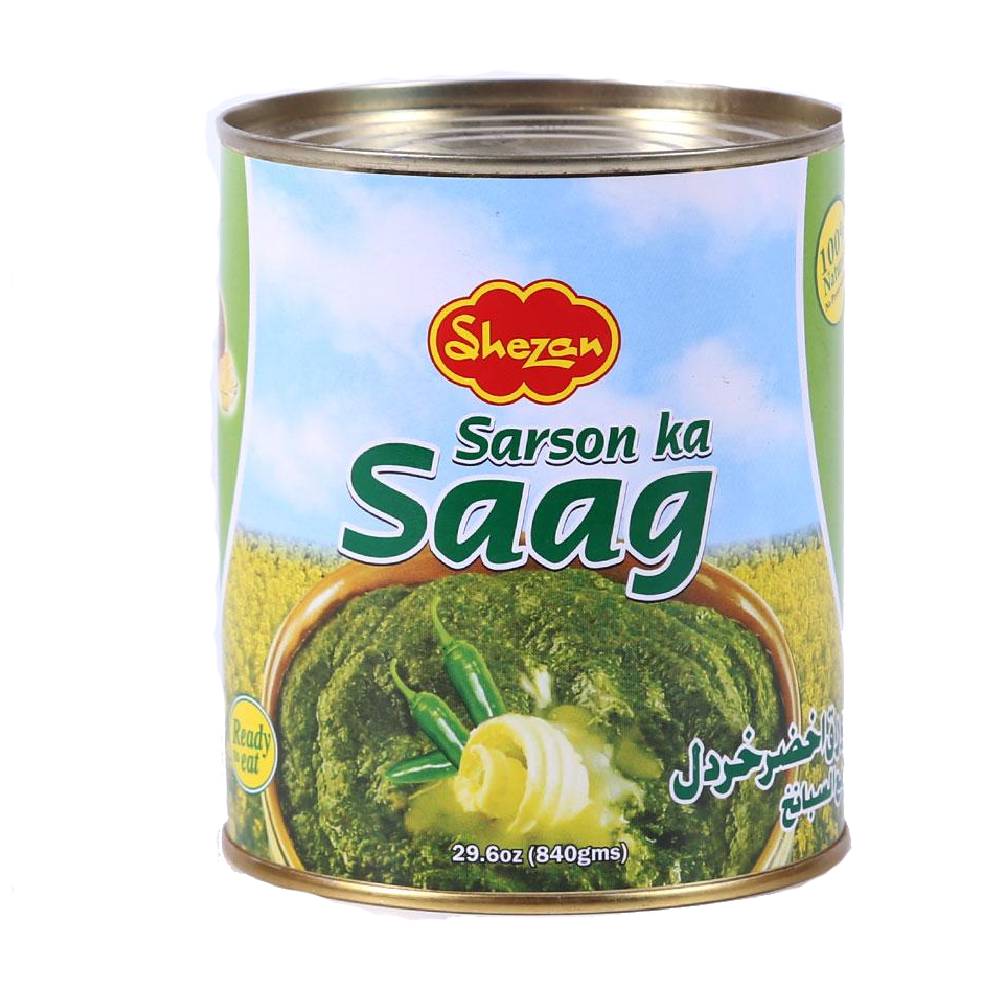 SHEZAN SARSON KA SAAG TIN 840 GM