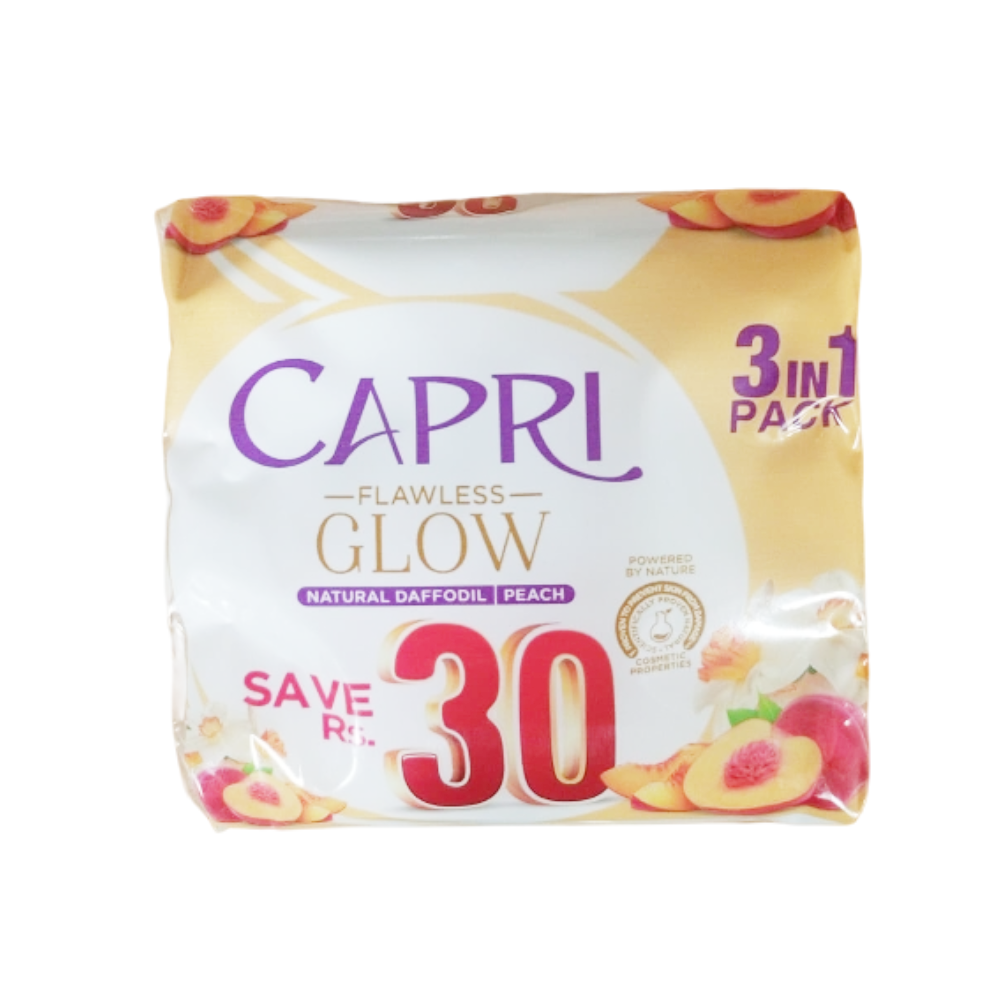 CAPRI SOAP MOISTURISING NOURISHING PEACH 3PACK 3X120 GM