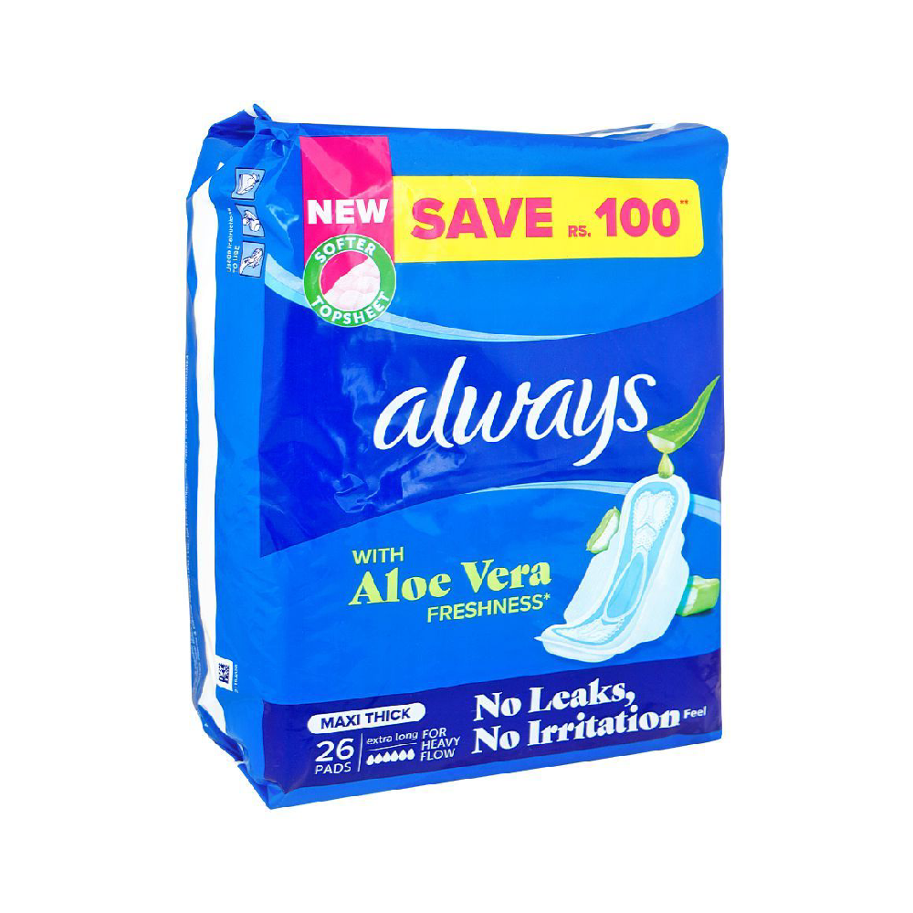 ALWAYS MAXI THICK EXTRA LONG 26PADS